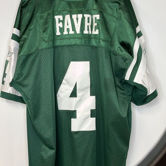 REEBOK AUTHENTIC BRETT FAVRE NEW YORK JETS JERSEY FTL-04-196 - Picture 2 of 6